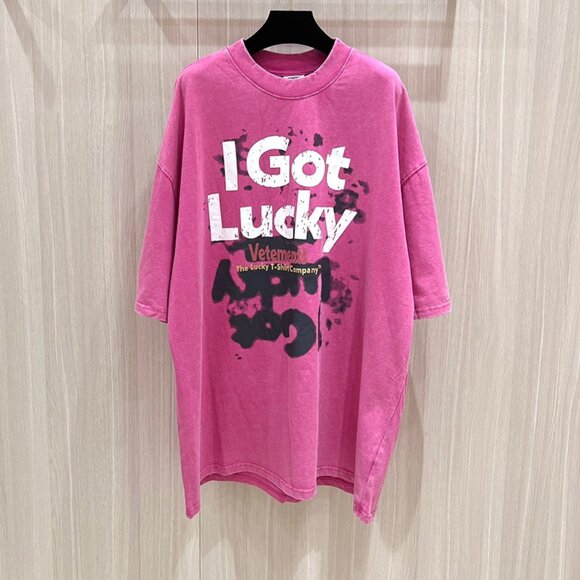 Vetements Pink Printed Short-Sleeve Shirt - Picture 1 of 7